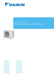 Daikin RXA20A5V1B9 Installer's Reference Manual