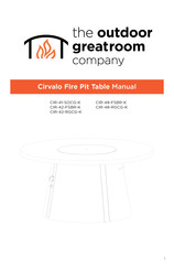 Outdoor GreatRoom Company CIR-42-FSBR-K Manual