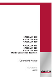 Case IH MAXXUM 120 Operator's Manual