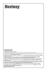 Bestway FloatBright 58849 Owner's Manual