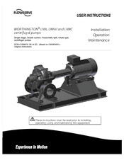 Flowserve WORTHINGTON 200LNN475 User Instructions