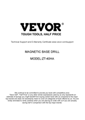 Vevor ZT-40HA Manual