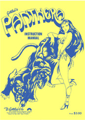 Gottlieb PANTHERA Instruction Manual