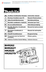 Makita BHR262RDJ Instruction Manual
