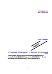 Panasonic CT-36HC43UG Simplified Service Manual