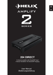 Audiotec Fischer HELIX AMPLIFY 204 DIRECT User Manual