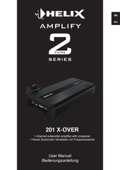 Audiotec Fischer HELIX AMPLIFY 201 X-OVER User Manual
