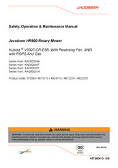 Jacobsen AAG000314 Safety, Operation And Maintenance Manual