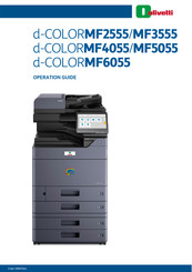 Olivetti d-COLOR MF3555 Operation Manual