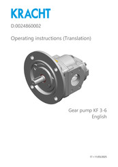 Kracht KF 3-6 Operating Instructions Manual