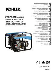Kohler PERFORM 5500 T XL C5 (RCD) Instruction And Maintenance Manual