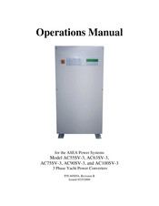ASEA AC200SV-3/2 Operation Manual