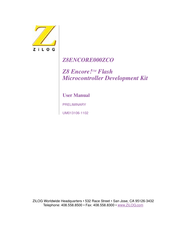 ZiLOG Zilog Z8ENCORE000ZCO User Manual