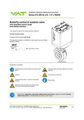 VAT 61532-KEGG-0004 Installation, Operating,  & Maintenance Instructions