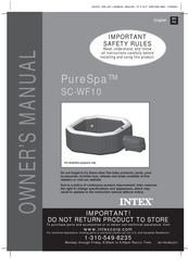 Intex PureSpa SC-WF10 Owner's Manual