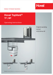 Hoval TopVent TP-9-Q Operating Instructions Manual
