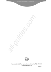 Kenwood A938A Manual