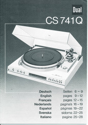 Dual CS 741Q Instructions Manual