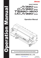 MIMAKI CJV330-130 Operation Manual