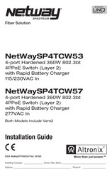 Altronix NetWaySP4TCW57 Installation Manual