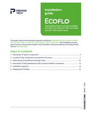 PREMIER TECH ECOFLO EC7-1350 Series Installation Manual