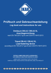 IKAR DB-A2 Log Book And Instructions For Use