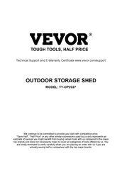 VEVOR TY-OP2027 Manual