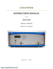 Com-Power ACS-181 Instruction Manual
