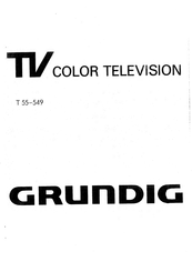 Grundig T 55-549 Manual