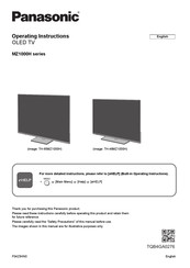 Panasonic TH-48MZ1000H Operating Instructions Manual