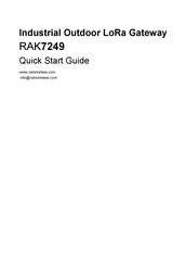 RAKwireless RAK7249-33-142 Quick Start Manual