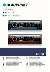 Blaupunkt BPA 1124 DAB BT Operating And Installation Instruction