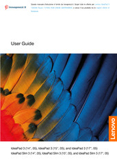 Lenovo IdeaPad 3 15IML05 User Manual
