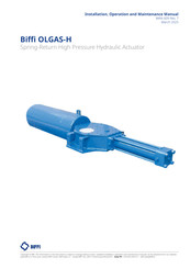 BIFFI OLGAS-H Installation, Operation And Maintenance Manual