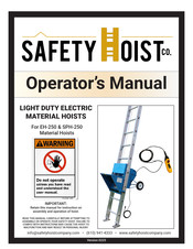 Safety Hoist EH-250 Operator's Manual