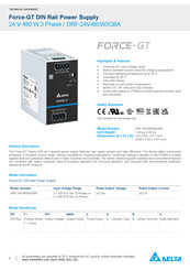 Delta Force-GT DRF-24V480W3GBA Technical Data Sheet