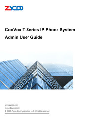 Zycoo CooVox-T600 Admin & User Manual