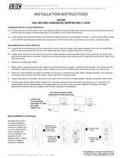 Sdc 1291AH Installation Instructions