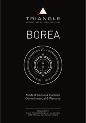 TriangleTube BOREA BR09 Owner's Manual & Warranty