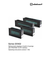Siebert SX402 Series Operating Instructions Manual