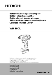 Hitachi Koki WH 10DL Handling Instructions Manual