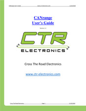 CTR Electronics CANrange User Manual