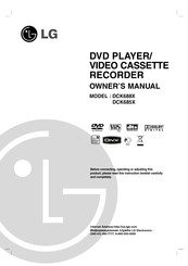 LG DCK688X Owner's Manual