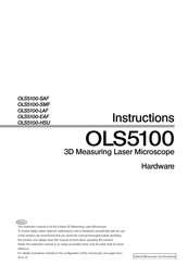 Evident OLS5100-EAF Instructions Manual