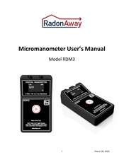 RadonAway 25112-01 User Manual