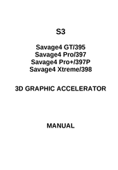 S3 Savage4 Pro+/397P Manual