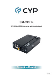 CYP CM-398HN Operation Manual