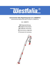 Westfalia Gartenmeister GMARFP12 Original Instructions Manual