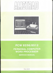 Amstrad PCW 8256 Service Manual