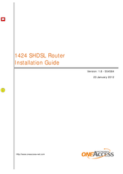 OneAccess 1424 Installation Manual